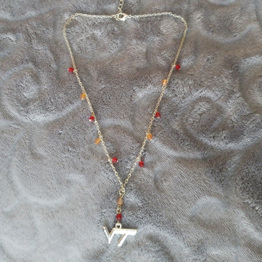 Virginia tech (VT) necklace